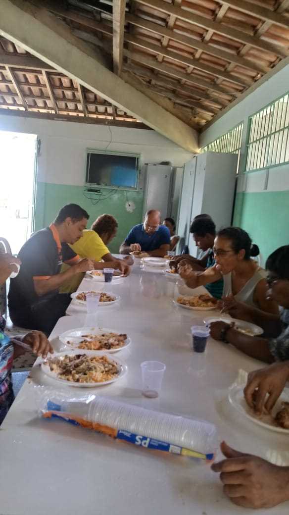 O CAPS Recebe Almoço em Confraternização de Fim de Ano
